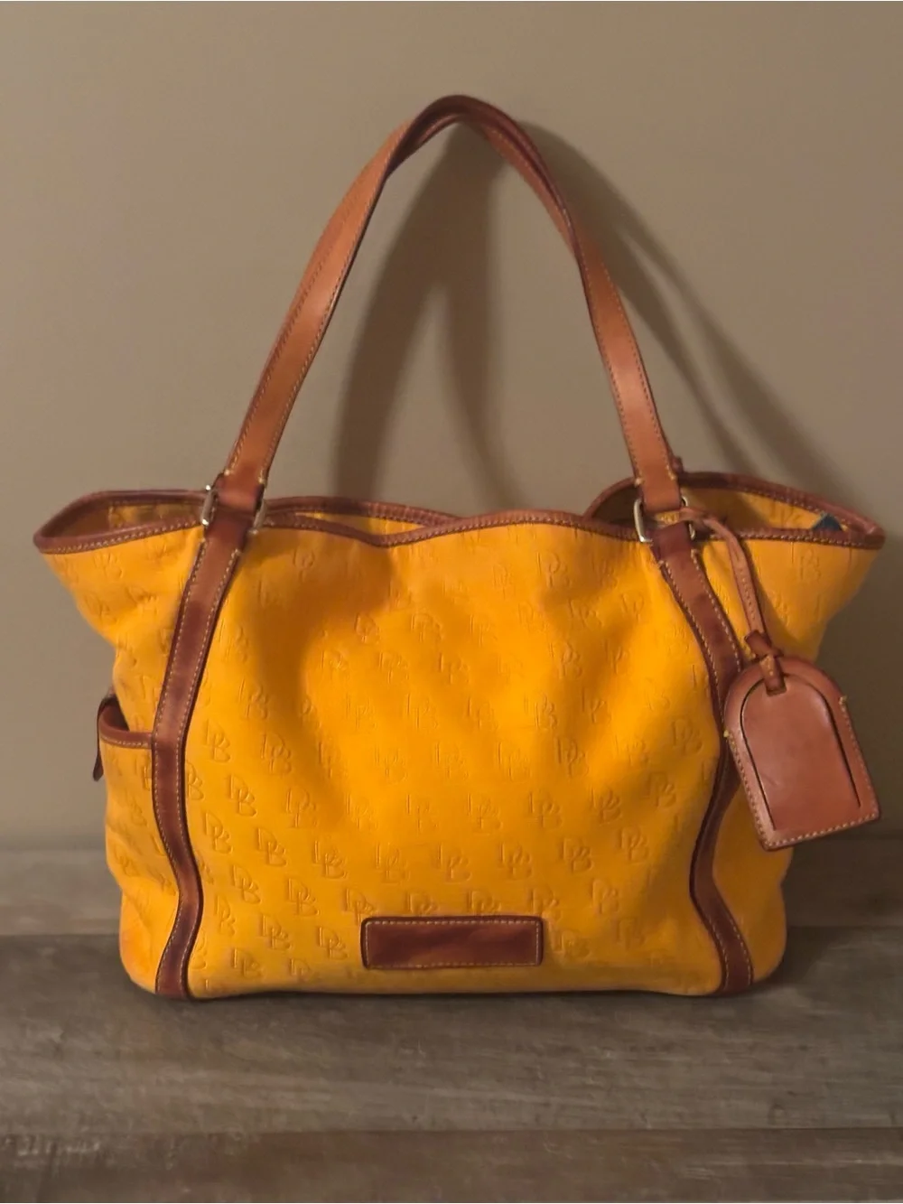 DOONEY & BOURKE MONOGRAM CANVAS KRISTEN TOTE
